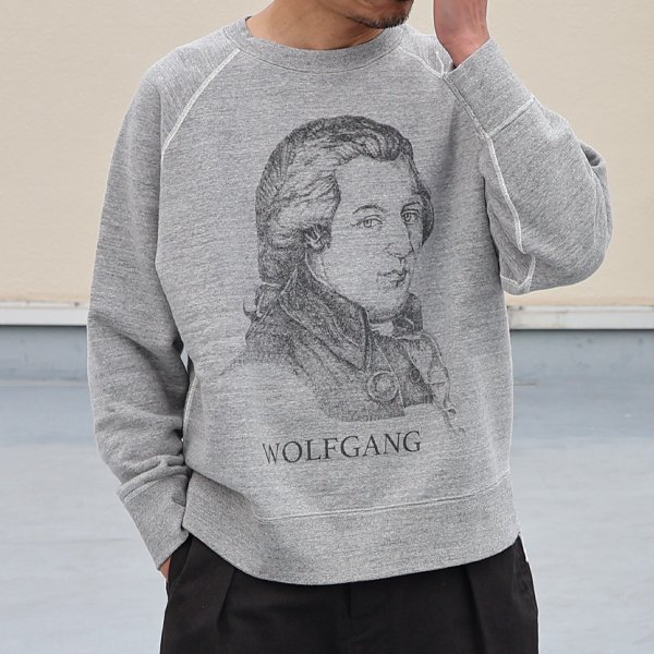 画像3: 19/7吊編裏毛 Wolfgangプリント ラグランスウェット【MADE IN TOKYO】『東京製』/ Upscape Audience 