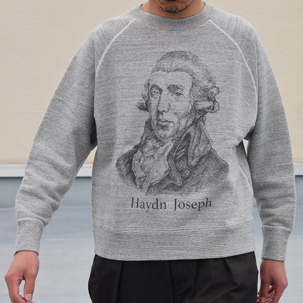 画像3: 19/7吊編裏毛 Haydn Joseph プリント ラグランスウェット【MADE IN TOKYO】『東京製』/ Upscape Audience