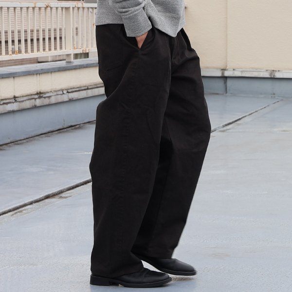 画像4: 「遠州」ヴィンテージツイル 1タック カーヴド イージーパンツ【MADE IN JAPAN】『日本製』【送料無料】/ Upscape Audience