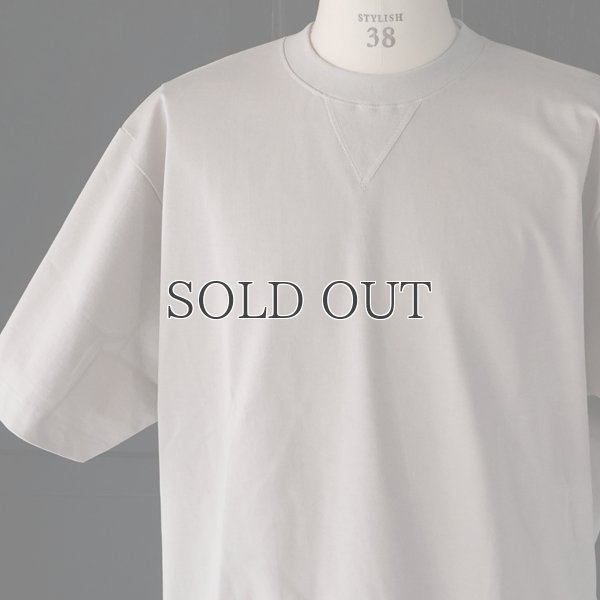 画像18: VORTEX 8オンス (MVS天竺) スウェットライク Vガゼット クルーネック ハーフスリーブ バルーン Tシャツ【MADE IN JAPAN】『日本製』/ Upscape Audience