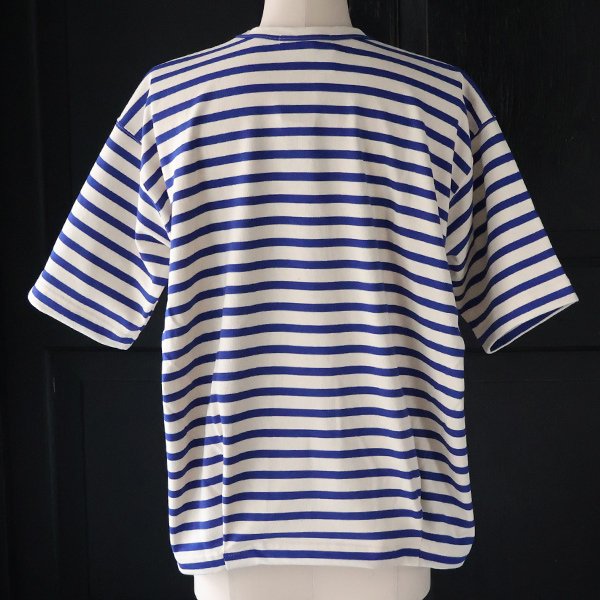 画像16: Basque 10オンス ( バスク天竺 ) フレンチ ボーダー クルーネック ハーフスリーブ バルーンTシャツ【MADE IN JAPAN】『日本製』/ Upscape Audience