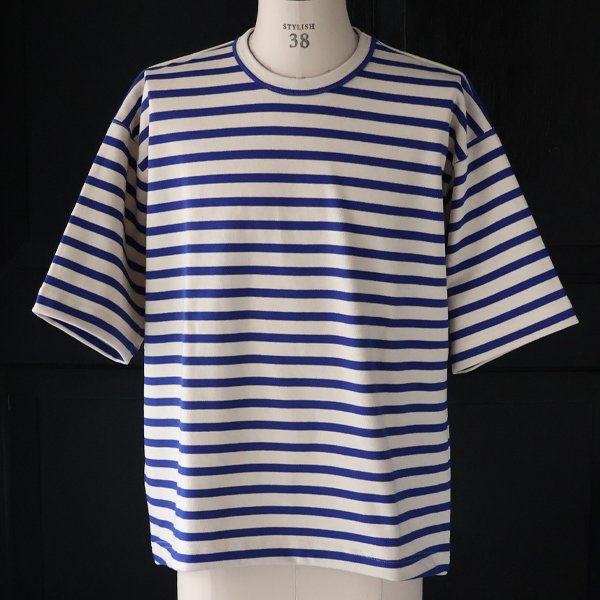 画像15: Basque 10オンス ( バスク天竺 ) フレンチ ボーダー クルーネック ハーフスリーブ バルーンTシャツ【MADE IN JAPAN】『日本製』/ Upscape Audience