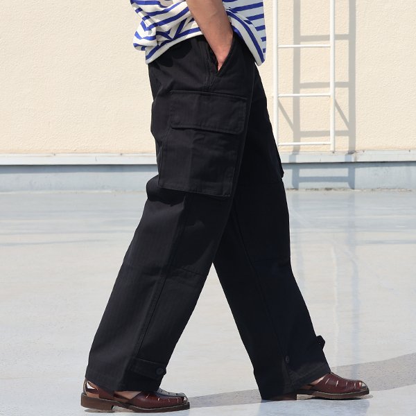 画像5: ヘリンボンツイル M-47 ARMY カーゴ イージーパンツ【送料無料】/ Audience