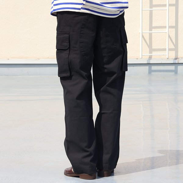 画像6: ヘリンボンツイル M-47 ARMY カーゴ イージーパンツ【送料無料】/ Audience