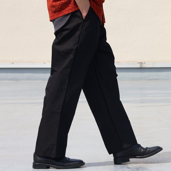 画像5: 「遠州」綿ナイロン高密度ギャバ 2タック ワイド イージーパンツ【MADE IN JAPAN】『日本製』【送料無料】/ Upscape Audience