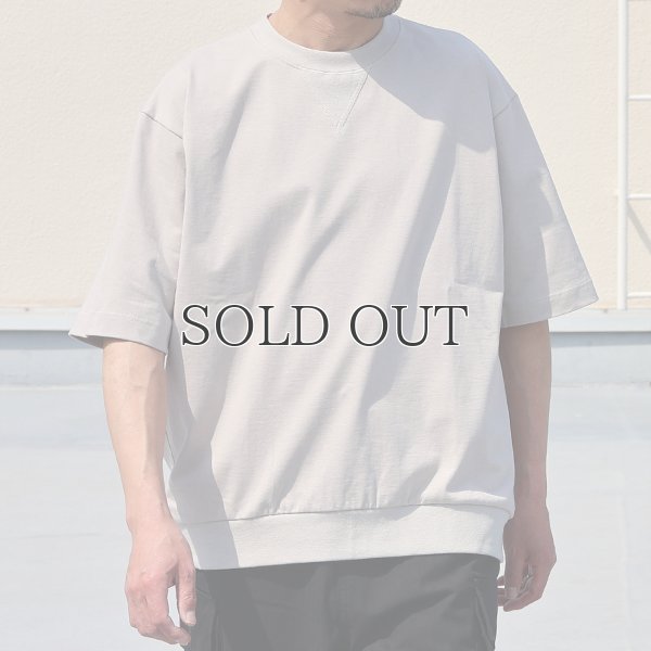 画像2: VORTEX 8オンス (MVS天竺) スウェットライク Vガゼット クルーネック ハーフスリーブ バルーン Tシャツ【MADE IN JAPAN】『日本製』/ Upscape Audience
