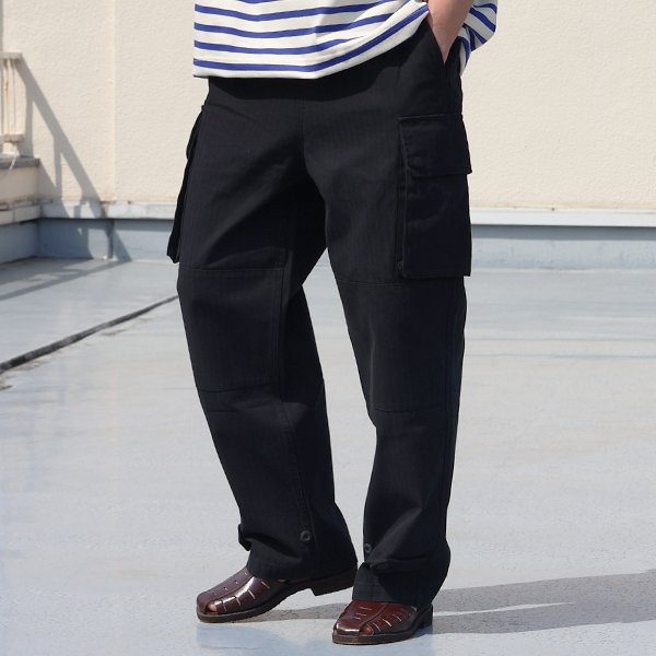 画像7: ヘリンボンツイル M-47 ARMY カーゴ イージーパンツ【送料無料】/ Audience