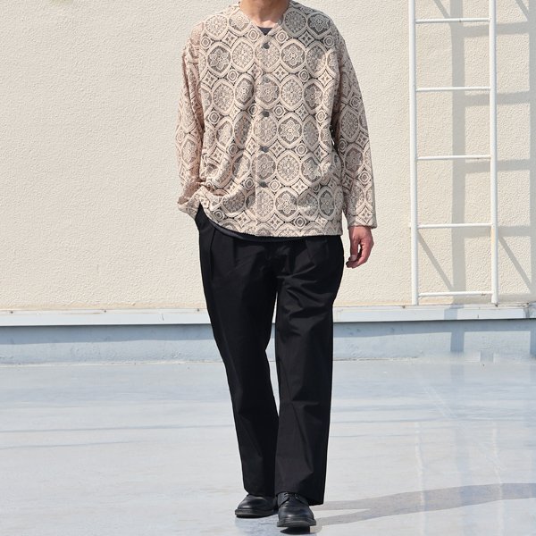 画像8: 「遠州」綿ナイロン高密度ギャバ 2タック ワイド イージーパンツ【MADE IN JAPAN】『日本製』【送料無料】/ Upscape Audience