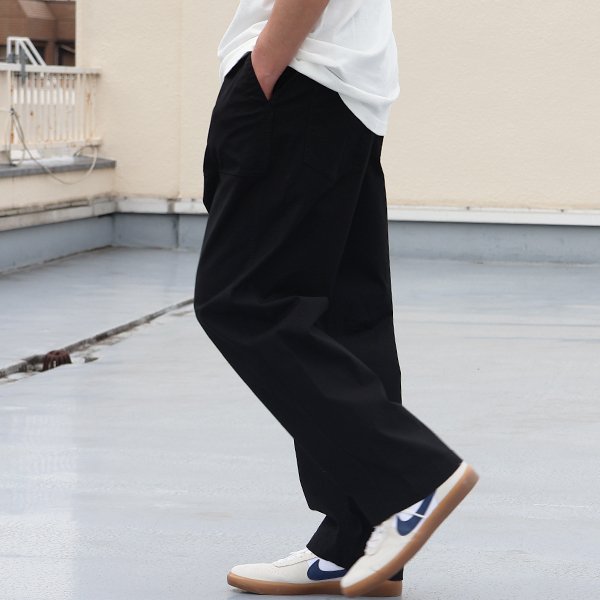 画像4: バックサテン 1タック ベイカー カーヴド イージーパンツ【送料無料】/ Audience
