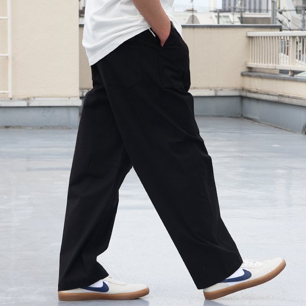 画像5: バックサテン 1タック ベイカー カーヴド イージーパンツ【送料無料】/ Audience