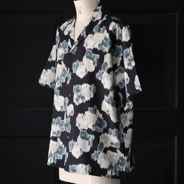 画像21: 「丹後」 ライトアムンゼン(梨地) ジャパニーズ カスリライクプリント オープンカラー ハーフスリーブシャツ【MADE IN JAPAN】『日本製』/ Upscape Audience