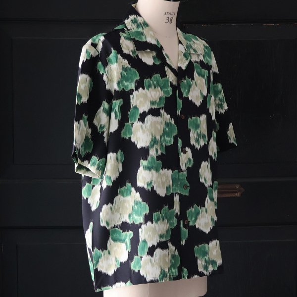 画像32: 「丹後」 ライトアムンゼン(梨地) ジャパニーズ カスリライクプリント オープンカラー ハーフスリーブシャツ【MADE IN JAPAN】『日本製』/ Upscape Audience