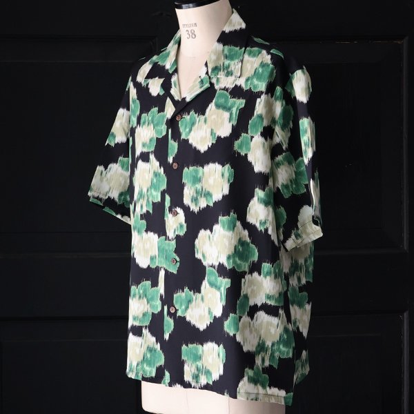 画像29: 「丹後」 ライトアムンゼン(梨地) ジャパニーズ カスリライクプリント オープンカラー ハーフスリーブシャツ【MADE IN JAPAN】『日本製』/ Upscape Audience