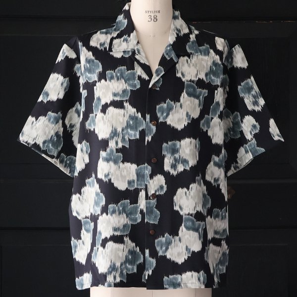 画像20: 「丹後」 ライトアムンゼン(梨地) ジャパニーズ カスリライクプリント オープンカラー ハーフスリーブシャツ【MADE IN JAPAN】『日本製』/ Upscape Audience