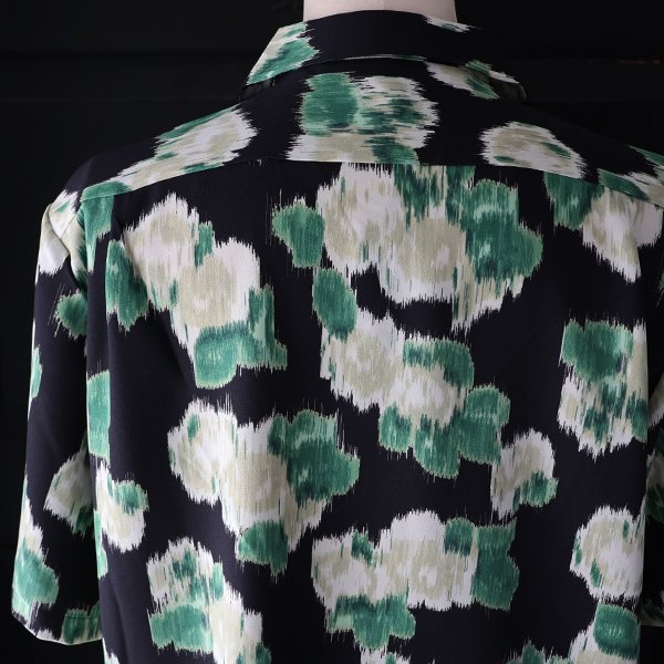 画像34: 「丹後」 ライトアムンゼン(梨地) ジャパニーズ カスリライクプリント オープンカラー ハーフスリーブシャツ【MADE IN JAPAN】『日本製』/ Upscape Audience