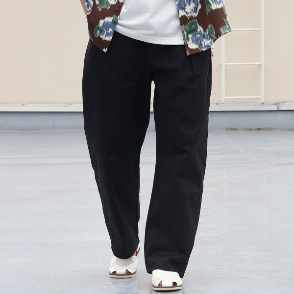 画像3: 「遠州」ヴィンテージツイル 1タック カーヴド イージーパンツ【MADE IN JAPAN】『日本製』/ Upscape Audience【一部ご予約・2026年2月上旬〜下旬入荷予定】