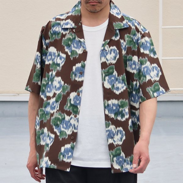 画像11: 「丹後」 ライトアムンゼン(梨地) ジャパニーズ カスリライクプリント オープンカラー ハーフスリーブシャツ【MADE IN JAPAN】『日本製』/ Upscape Audience