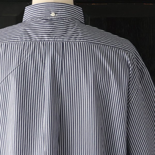 画像25: 吸水速乾・接触冷感・UVカット「多機能TECH 」 コットンライク ストライプ ボタンダウン ボクシーAライン ハーフスリーブシャツ【MADE IN JAPAN】『日本製』/ Upscape Audience