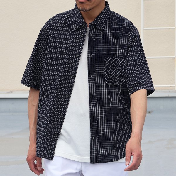 画像11: 日本製 ワンウォッシュ ボタンダウン 半袖 テーパードシャツ【MADE IN JAPAN】『日本製』/ Upscape Audience