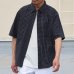 画像8: 日本製 ワンウォッシュ ボタンダウン 半袖 テーパードシャツ【MADE IN JAPAN】『日本製』/ Upscape Audience