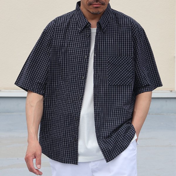 画像12: 日本製 ワンウォッシュ ボタンダウン 半袖 テーパードシャツ【MADE IN JAPAN】『日本製』/ Upscape Audience