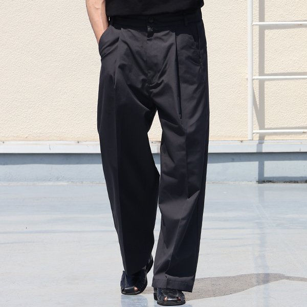 画像3: 「遠州」NANO-WING® (ナノ-ウィング) 撥水 T/Cウェザー 1タック ワイド バレル イージーパンツ【MADE IN JAPAN】『日本製』【送料無料】/ Upscape Audience