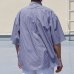 画像9: 吸水速乾・接触冷感・UVカット「多機能TECH 」 コットンライク ストライプ ボタンダウン ボクシーAライン ハーフスリーブシャツ【MADE IN JAPAN】『日本製』/ Upscape Audience