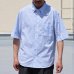 画像2: 日本製 ワンウォッシュ ボタンダウン 半袖 テーパードシャツ【MADE IN JAPAN】『日本製』/ Upscape Audience (2)