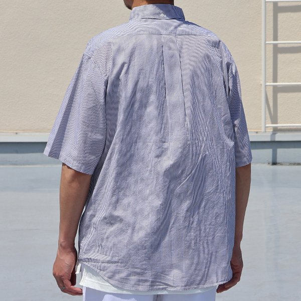 画像10: 日本製 ワンウォッシュ ボタンダウン 半袖 テーパードシャツ【MADE IN JAPAN】『日本製』/ Upscape Audience