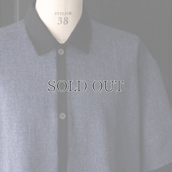 画像13: NaturemierTM(ナチュレミア)TECH リネンライクメランジツイル ハーフスリーブ ポロ カーディガン【MADE IN JAPAN】『日本製』/ Upscape Audience