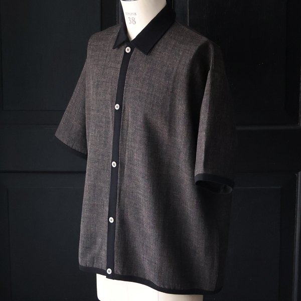 画像7: NaturemierTM(ナチュレミア)TECH リネンライクメランジツイル ハーフスリーブ ポロ カーディガン【MADE IN JAPAN】『日本製』/ Upscape Audience