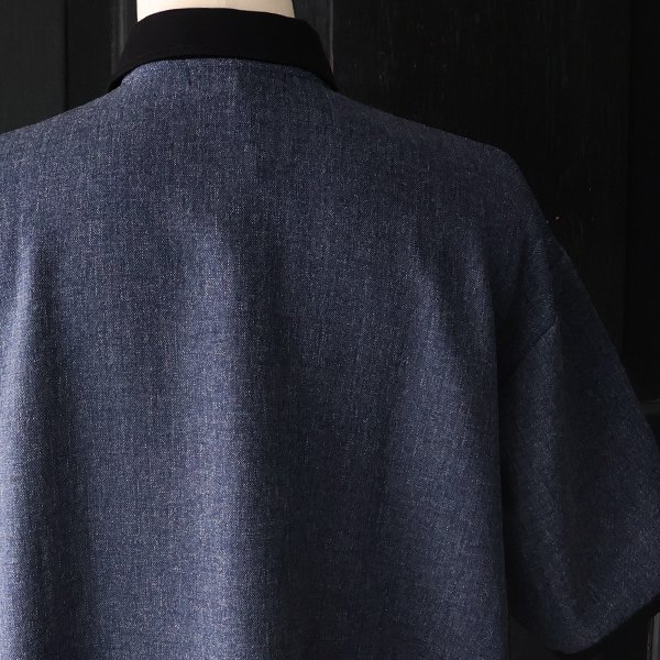 画像14: NaturemierTM(ナチュレミア)TECH リネンライクメランジツイル ハーフスリーブ ポロ カーディガン【MADE IN JAPAN】『日本製』/ Upscape Audience