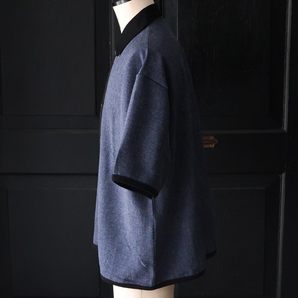 画像10: NaturemierTM(ナチュレミア)TECH リネンライクメランジツイル ハーフスリーブ ポロ カーディガン【MADE IN JAPAN】『日本製』/ Upscape Audience