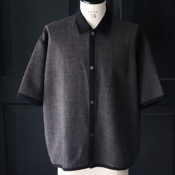 画像6: NaturemierTM(ナチュレミア)TECH リネンライクメランジツイル ハーフスリーブ ポロ カーディガン【MADE IN JAPAN】『日本製』/ Upscape Audience