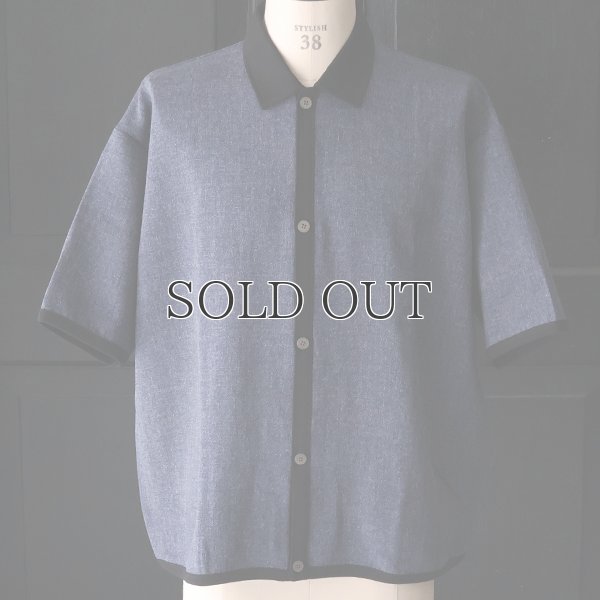 画像8: NaturemierTM(ナチュレミア)TECH リネンライクメランジツイル ハーフスリーブ ポロ カーディガン【MADE IN JAPAN】『日本製』/ Upscape Audience