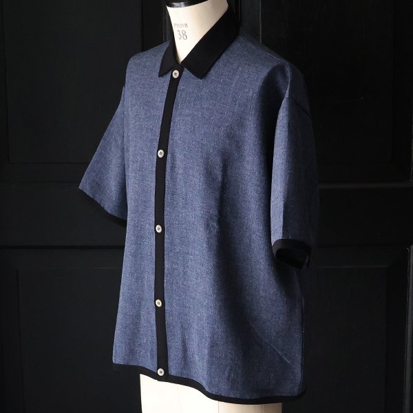 画像9: NaturemierTM(ナチュレミア)TECH リネンライクメランジツイル ハーフスリーブ ポロ カーディガン【MADE IN JAPAN】『日本製』/ Upscape Audience