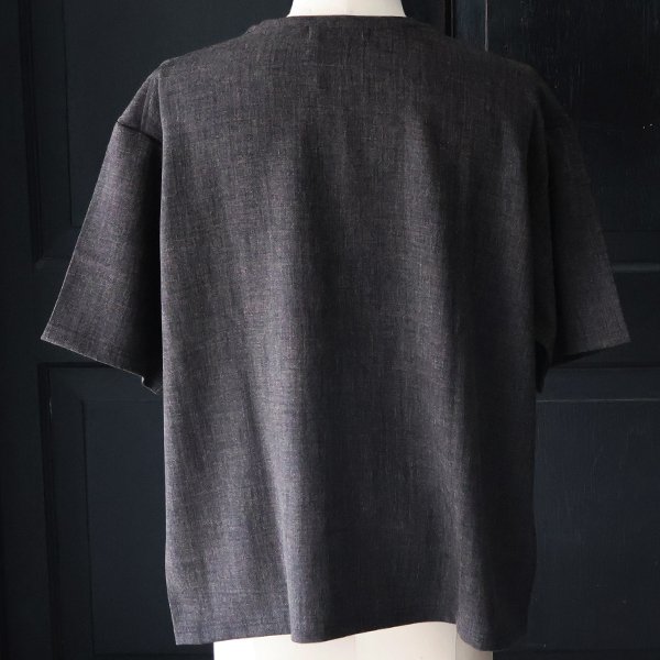 画像11: NaturemierTM(ナチュレミア)TECH リネンライク メランジツイル クルーネック ハーフスリーブシャツ【MADE IN JAPAN】『日本製』/ Upscape Audience