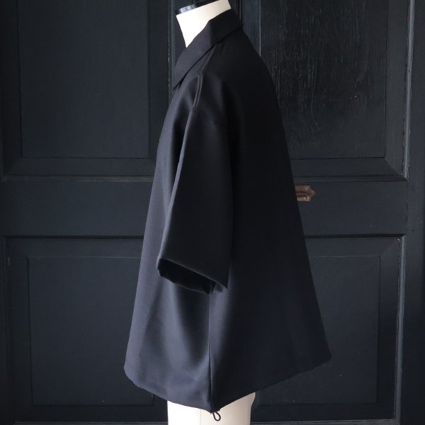 画像5: NaturemierTM (ナチュレミア) TECH ドビークロスライク ドローコード バルーン ハーフスリーブ ポロシャツ【MADE IN JAPAN】『日本製』/ Upscape Audience