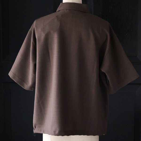 画像9: NaturemierTM (ナチュレミア) TECH ドビークロスライク ドローコード バルーン ハーフスリーブ ポロシャツ【MADE IN JAPAN】『日本製』/ Upscape Audience