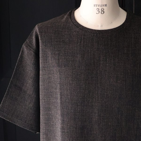 画像13: NaturemierTM(ナチュレミア)TECH リネンライク メランジツイル クルーネック ハーフスリーブシャツ【MADE IN JAPAN】『日本製』/ Upscape Audience