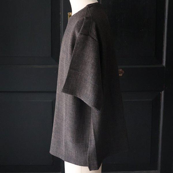 画像10: NaturemierTM(ナチュレミア)TECH リネンライク メランジツイル クルーネック ハーフスリーブシャツ【MADE IN JAPAN】『日本製』/ Upscape Audience