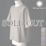 NaturemierTM(ナチュレミア)TECH リネンライク メランジツイル クルーネック ハーフスリーブシャツ【MADE IN JAPAN】『日本製』/ Upscape Audience