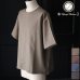 画像1: NaturemierTM(ナチュレミア)TECH リネンライク メランジツイル クルーネック ハーフスリーブシャツ【MADE IN JAPAN】『日本製』/ Upscape Audience (1)