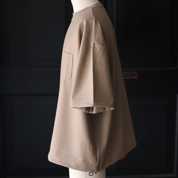 画像14: Naturemier TM (ナチュレミア) TECH リネンライク トロワッシャー ドローコードバルーン クルーネック ハーフスリーブシャツ【MADE IN JAPAN】『日本製』/ Upscape Audience