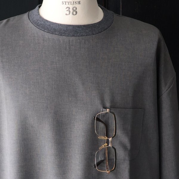 画像22: Naturemier TM (ナチュレミア) TECH リネンライク トロワッシャー ドローコードバルーン クルーネック ハーフスリーブシャツ【MADE IN JAPAN】『日本製』/ Upscape Audience