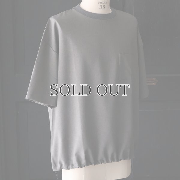 画像12: Naturemier TM (ナチュレミア) TECH リネンライク トロワッシャー ドローコードバルーン クルーネック ハーフスリーブシャツ【MADE IN JAPAN】『日本製』/ Upscape Audience