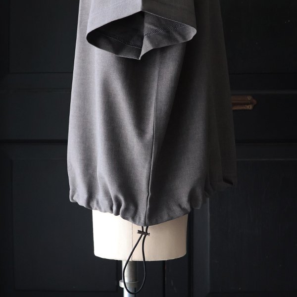 画像23: Naturemier TM (ナチュレミア) TECH リネンライク トロワッシャー ドローコードバルーン クルーネック ハーフスリーブシャツ【MADE IN JAPAN】『日本製』/ Upscape Audience