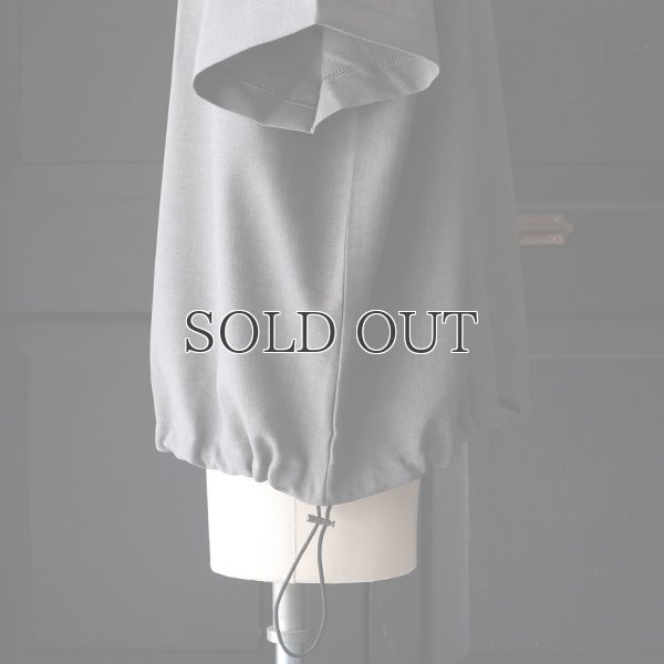 画像14: Naturemier TM (ナチュレミア) TECH リネンライク トロワッシャー ドローコードバルーン クルーネック ハーフスリーブシャツ【MADE IN JAPAN】『日本製』/ Upscape Audience