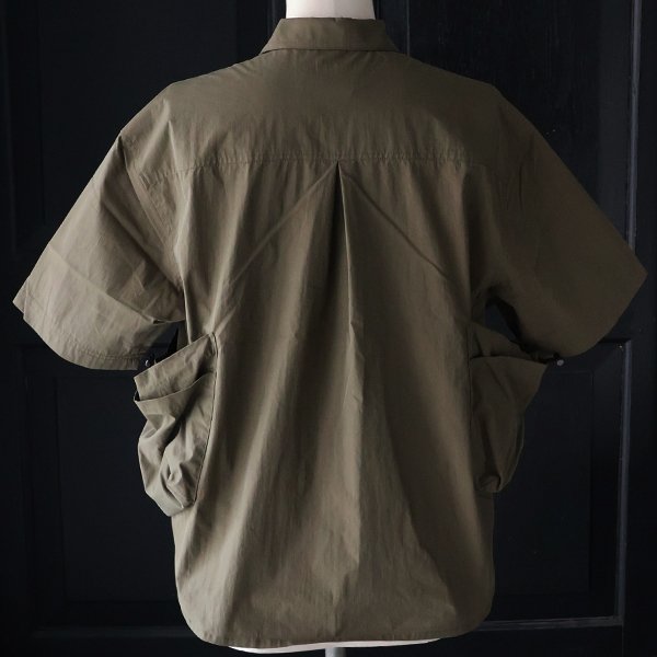 画像14: 綿ナイロンキャンバス サイドドローコード ビックポケット ハーフスリーブ ジャケット / Audience