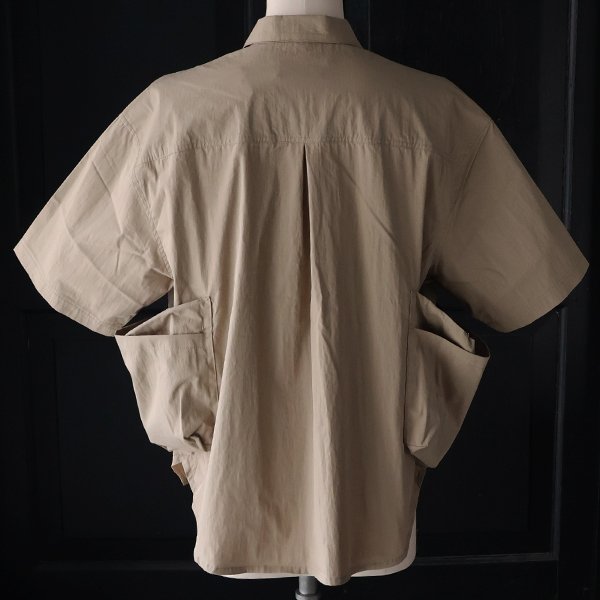 画像12: 綿ナイロンキャンバス サイドドローコード ビックポケット ハーフスリーブ ジャケット / Audience